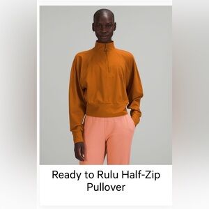Lululemon Ready to Rulu Half Zip Pullover